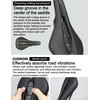 GORIX Bicycle Saddle Wide Shock Absorption Waterproof Abrasion Resistant Mountain