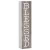 P. Graham Dunn Blessed Rustic Grey 7.25 x 1.5 Inch
