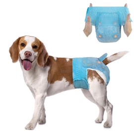 Dono Female Dog Diapers – Disposable Stretchy Waist Full Wraps for Dogs in Heat, 360° Leak-Proof and Super Absorbent – Available in 10-60 PCS for Small, Medium, and Large Dogs