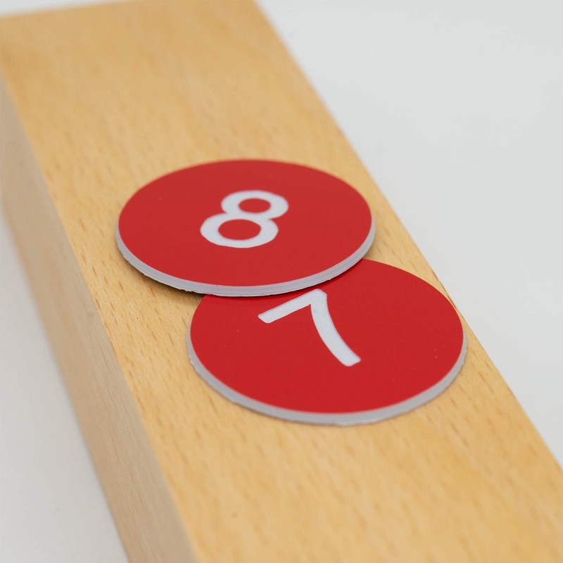 StayMax Plastic Number Tags Engraved Numbered Tags Without Hole (1-50,