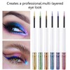 HERBENJOY Chameleon Eyeliner,Metallic Liquid Eyeliner Blue Changing Long-lasting Holographic Glitter
