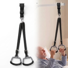 Bedside Trapeze Pull Handle,Bed Trapeze for Elderly Pull Up (Double handle)