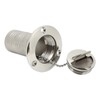Marine Boat Deck Filler with Keyless Cap Stainless Steel Mirror