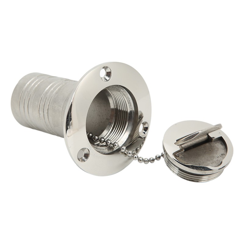 Marine Boat Deck Filler with Keyless Cap Stainless Steel Mirror