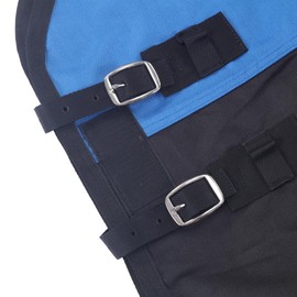 LEAFOREST 1200D Horse Blanket Waterproof Breathable Turnout (no Filling) Standard Neck Horse Sheet Blue Black 72IN