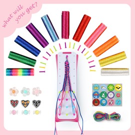 GIAT Friendship Bracelet Making Kit for Girls - Crafts for Girls 8-12 Years Old, DIY Arts and Crafts Toys for Kids Age 6, 7, 8, 9, 10, 11, 12 Years Old, Best Gifts Ideas for Girls