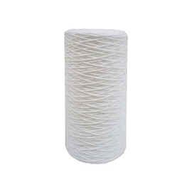 25 Micron 10 Inch x 4.5 Inch | 4-Pack String-Wound Polypropylene Whole House Sediment Replacement Cartridge | Compatible with Pentek WP25BB97P, Culligan CW25-BBS | Made in the USA, US Water Filters
