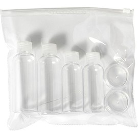 Cosmetic Travel Toiletries Bag Transparent Travel Bag with Behhälter for Travel Abroad 20.7 x 17,5 x 4.0 cm