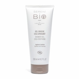 Sérénibio Duschgel Centella Asiatica - Professionelle Körperpflege Zertifiziert Bio Vegan und Fair - Beruhigt und Reinigt - Feuchtigkeitsspendendes Duschgel für Ultra-empfindliche Haut - 200ml