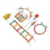 11pcs Parrot Swing Chewing Toy Set Bird Hanging Perches Toy