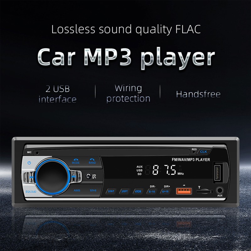 Car BT MP3 Player Multi Function Music FM Radio Lossless