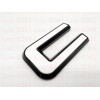 Auto Front GMC White Black OVERLAY Emblem Badge Fit 2023+