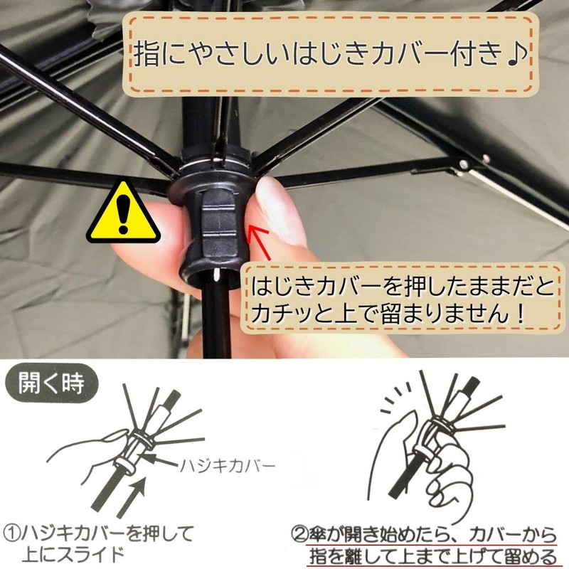 Folding Parasol, Folding Umbrella, Completely Blackout, Ultra Lightweight, 6.0 oz