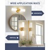 kudos Wall Sconces 16inches Gold Vanity Light Fixtures, Modern Sconces