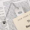 Cute Cat Bookmark, Zinc Alloy Kitten Paw Print Bookmarks Reading