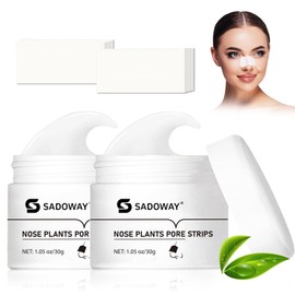 Crema para Remover Espinillas y Puntos Negros: 2 PACK Crema para Eliminar Puntos Negros - Espinilla Agente Mudanzas Nariz Tira, 80 Unidades de Tiras Nasales