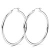 Kakonia S925 Sterling Silver Hoop Earrings 14K Real Gold Plated