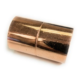 ICS Industries 3-1/2 Inch CXC Wrot Copper Pressure Coupling - Ring Stop