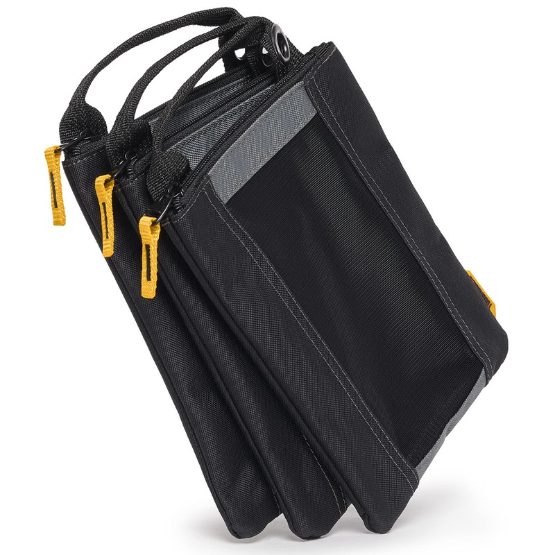 ToughBuilt – 3 Piece Fastener Bags, Medium Heavy-Duty 1680D Ballistic