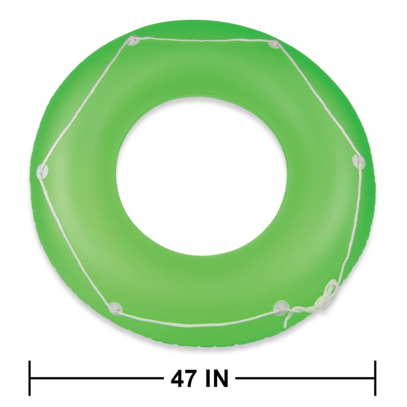 Poolmaster Neon Frost Large Swimming Pool Float Inner Tube, Green