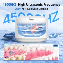 UNOISETION Professional Ultrasonic Jewelry Cleaner with Timer, Portable Cleaning Machine
