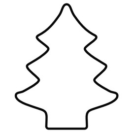 Original Kaiser Lebkuchen-Ausstecher Tannenbaum, 13 x 9 x 2,5 cm, Weihnachten, Tannenbaum Ausstecher Edelstahl, leichtes präzises Ausstechen, sichere angenehme Handhabung, Schwarz