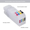 4Pcs Ink Cartridge Set Lengthen Refill Inkjet Printer Replacement Magenta