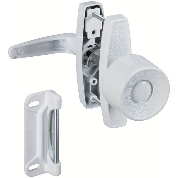 National Hardware N212-993 V1307 Universal Knob Latch in White,1-1/2,1-3/4,3"