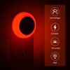 KINUR 6 Pack Red LED Plug into Wall with Dusk