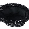 NAMEOF Women's Sequins Drawstring Bag, Mini Handbag, Shoulder Bag, Occasion