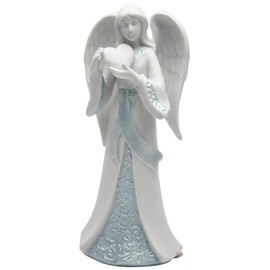 Appletree Design 33259 Angel with Heart Figurine, 7-1/8-Inch