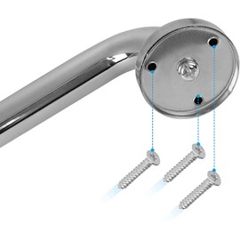 Grab Rail Stainless Steel Non-Slip Shower Safety Handles 25 cm Wall Mounted Bath Wall Handle