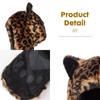 ShellKingdom Plush Novelty Animal Hat,3 in 1 Function Leopard Faux