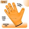 SAWANS Leather Working Gardening Gloves for Men Women Thorn Proof