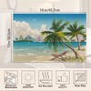 Tropical Beach Placemats Set of 6,Hawaii Palm Tree Placemats 12x18