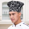 Chef Hat Apron Set, Solid Color Cotton Adjustable with Pocket