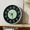 Oxmidud 12 Inch Glow in the Dark Wall Clock,Battery Operated