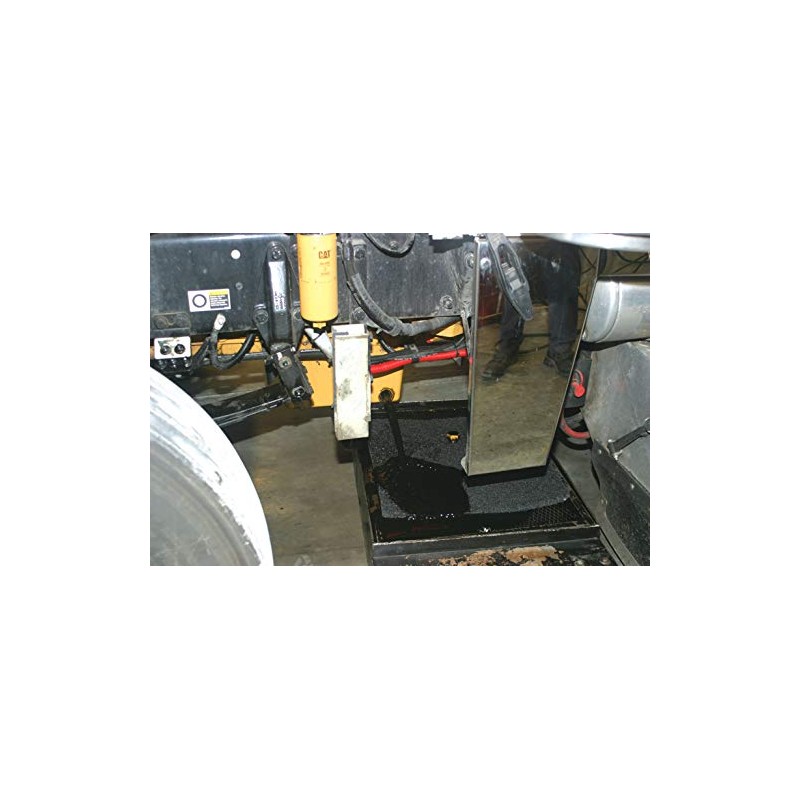 Lisle 38780 22" Square No-Splatter Pad, Black