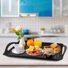 MDLUU Non-Slip Serving Tray with Handles, Food Serving Platter, Set