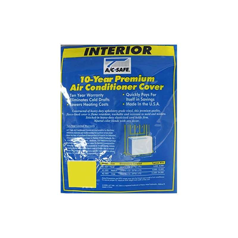 AIR CONDITIONING WINDOW UNIT MEDIUM INTERIOR COVER