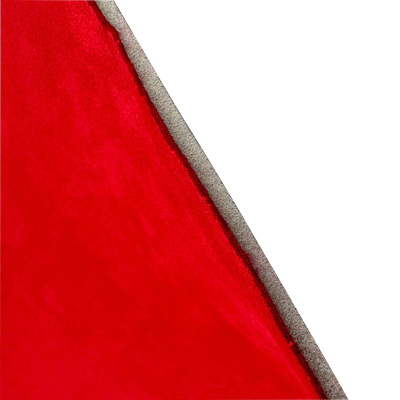 Teemall Red Suede Headliner Fabric with Foam Backing Automotive Roof