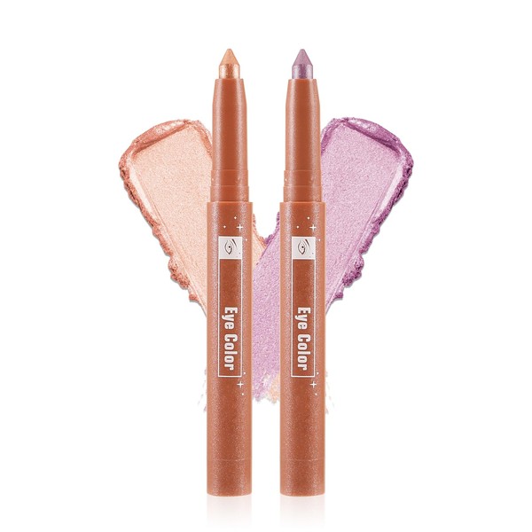 KGAJSGH Cream Eyeshadow Stick, Matte & Shimmer Eye Shadow Pencils,