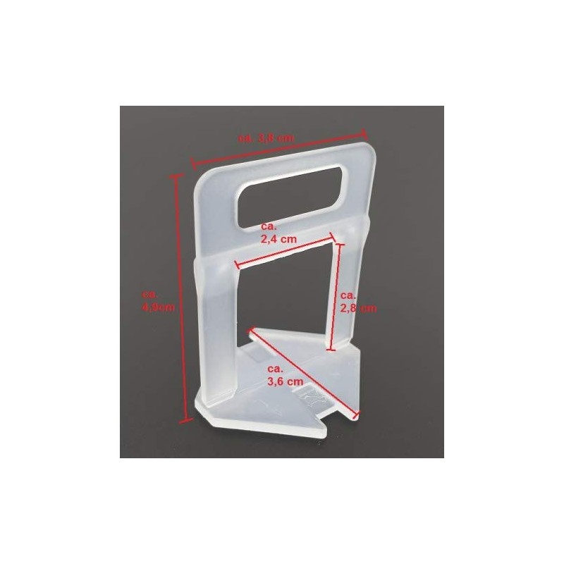 Pull Tabs 2 mm Pack of 100 Tile Levelling System