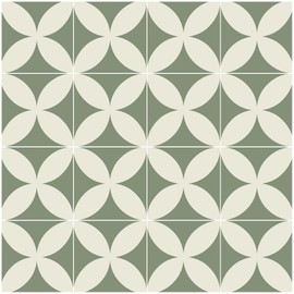Green Beige Geometric Wall paper Peel and Stick Wallpaper Boho 17.3"×78.8" Green Removable Self Adhesive Wallpaper for Bathroom Kitchen Backsplash Contact Paper for Cabinets and Drawers Vinyl Roll