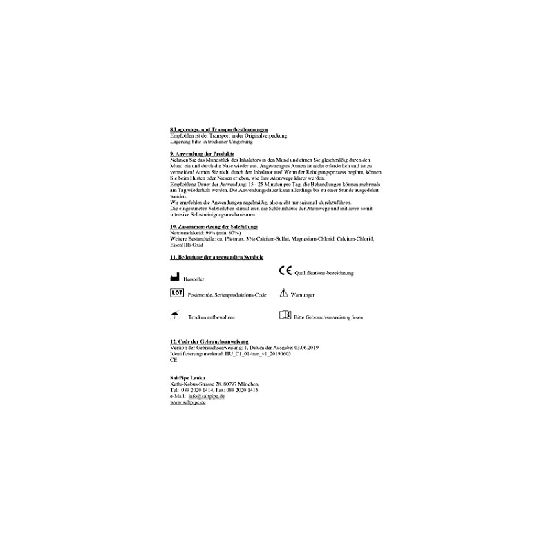 Cisca Easy Saltpipe The Salt Therapy Inhaler for Allergy and