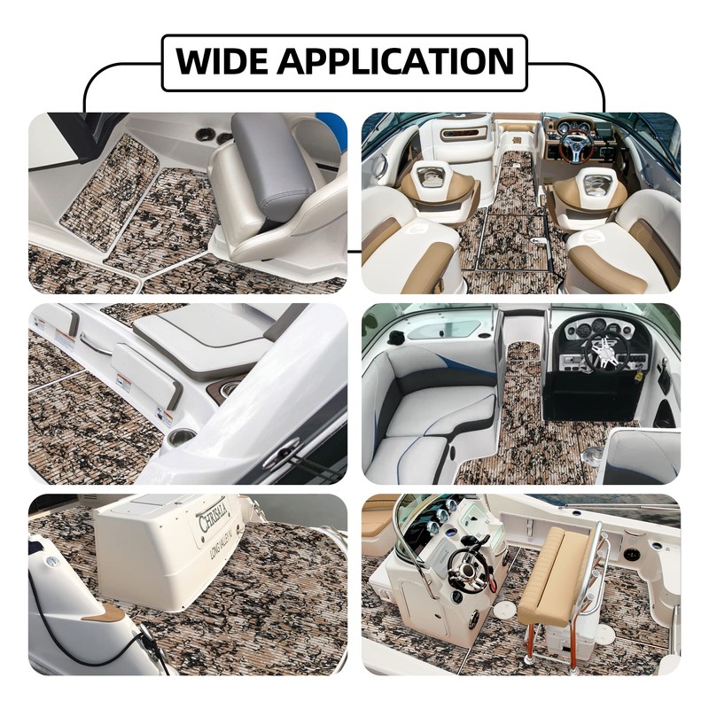 FOCEAN Boat Flooring EVA Foam Boat Decking Marine Flooring Camo