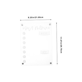 Operitacx Rewritable Message Board Eraser Magnetic Whiteboard Dry Erase Daily Schedule Board Dry Erase Labels Fridge Magnets for Adults Style Fridge Magnets Dry Erase Stickers Boards Acrylic