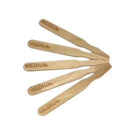 KingSeal 500 Count 3.5 Inch Natural Birch Wood Steak Markers, Heat Stamped, Medium, Eco-Friendly, Bulk Pack - 500 Per Box