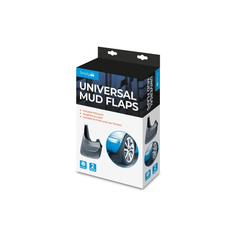 Simply Auto MUD001 Easy Fit Heavy Duty Universal Mud Flaps