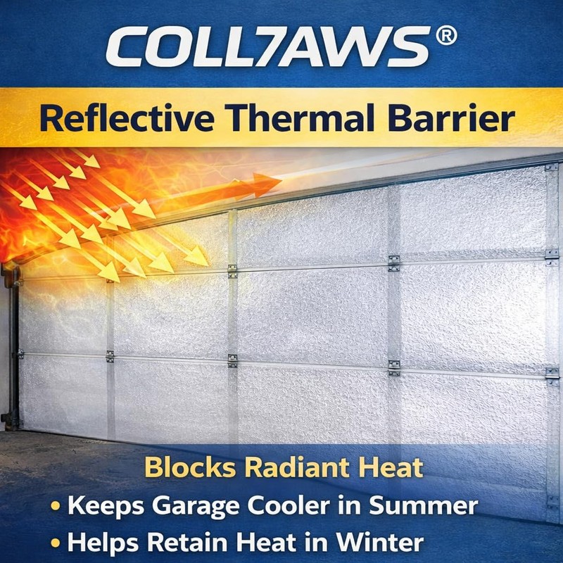 Garage Door Insulation Kit 16FT x 7FT – Reflective Radiant